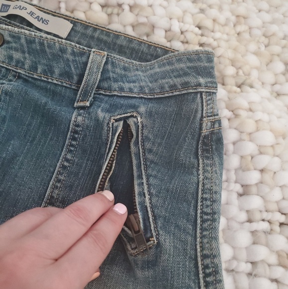 Authentic 90s GAP Jeans denim aline midi Preppy skirt - Picture 5 of 5